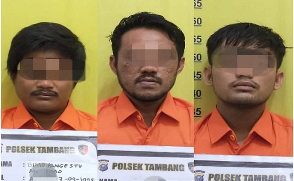 Polsek Tambang Tangkap 3 Orang Komplotan Pelaku Curanmor